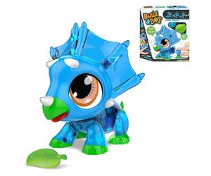 Robot Dinosauro Build a Bot Interattivo da Costruire 20pezzi per Bambini Ragazzi