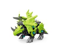 Robot dinosauro elettrico giocattolo per bambini, verde, fai da te, da costruire e con cui giocare, regalo educativo