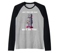 Robot Divertente Malfunzionamento Tech Nerd Science Robotics Maglia con Maniche Raglan