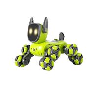 Robot Dog - Cane giocattolo intelligente interattivo con controllo vocale, occhi a LED | Robot per animali domestici programmabile, movimenti realistici, effetti sonori, batteria ricaricabile, regalo