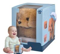 Robot Dog Toy - Realistic Cuddly Amabile Walking che abbaia il giocattolo da cucciolo robotico | Portare un cane da passeggio interattivo elettronico divertente senza fine | Coda che scodintò pel