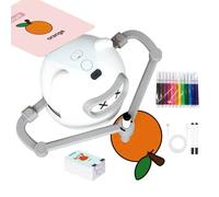 Robot Drawing Machine - Painting Toy for Kids | ABS with USB Charging, Learning Art Tool with 100 Cards, Educational Playroom Accessory with 12 Marker Function, Birthday Classroom Party Gift