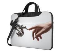 Robot E Mani Umane Toccare Laptop Bag Laptop Case 15.6 Pollice Computer Borse Imbottito Della Copertura Del Manicotto Per
