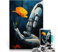 Robot e natura Puzzle 1000 pezzi per adolescenti Giocattoli che creano dipendenza e sfidano l'intelligenza del cervello Collezione di artisti, Belle arti 38x26cm