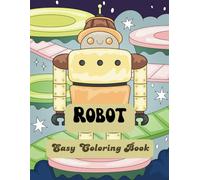 Robot: Easy coloring book