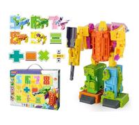 Robot Educativi Per Numeri - Set Di Giocattoli Matematici STEM Prescolare, Robot Dinosauro Trasforma Figure Di Gioco Di Apprendimento, Kit Attività Di Conteggio Interattivo Per Bambini