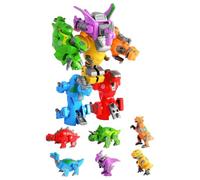 Robot Figures - Set giurassico con arti flessibili, grande robot montabile | giocattolo trasformabile allena le capacità motorie, regalo creativo per e