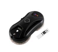 Robot For La Pulizia Dei Vetri Con Funzione Di Spruzzo D'acqua Intelligente, Macchina For La Pulizia Dei Vetri Magnetica Anticaduta For Finestre Alte Interne/esterne Spazzamento profondo(Black)