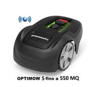 ROBOT GIARDINO GREENWORKS OPTIMOW 5 MODELLO FINO A 550 MQ RASAERBA AUTOMATICO