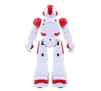 Robot Giocattolo Intelligente, Robot Telecomandato in Plastica con Occhi LED Danza Controllo Sensore Manuale Batteria 3,7 V 600 MAh per Bambini Che Imparano a Giocare Al Chiuso (rosso)