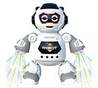 Robot Giocattolo Luci e Suoni Balla Suona e Si Illumina Robot Ballerino Robott che Cammina con Luci Suoni e Musica Robottino Giocattolo con Movimento Twist Dancing Piroetta Gira 360° Musicale (A)
