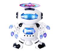 Robot Giocattolo Luci e Suoni Balla Suona e Si Illumina Robot Ballerino Robott che Cammina con Luci Suoni e Musica Robottino Giocattolo con Movimento Twist Dancing Piroetta Gira 360° Musicale