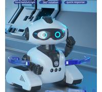 Robot intelligenti per bambini, giocattolo robot remoto - Robot intelligente con rilevamento dei gesti con occhi a LED | Giocattolo interattivo per la programmazione di canzoni da ballo per bambini