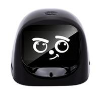 Robot Interattivo AI con Coinvolgimento Touch e Altoparlante Musicale per Spostamenti Quotidiani, Guida o Intrattenimento per Bambini - 64x63x55 Mm (BLACK)