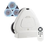 Robot lavapavimenti a tre giri - intelligente ultra silenzioso solo | Potente ed elegante a umido a 3 for pavimenti duri