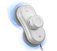 Robot lavavetri con Getto d'Acqua, pulitore Elettrico Intelligente per vetri con Potente aspirazione da 5600 Pa, Telecomando, per specchi Interni ed Esterni, Bianco-W R1