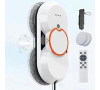 Robot lavavetri, Elettrico Automatico con Getto d'Acqua, Telecomando, Potente aspirazione da 5600 Pa, per Interni/Esterni di edifici Alti, Bianco