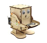 Robot Mangiamonete - 12x13x15 Cm | Kit Di Esperimenti Scientifici Fai-da-te | Robot Educativo Di Assemblaggio Fai-da-te Per Bambini | Giocattolo Didattico STEM | Sviluppo Delle Abilità Motorie |