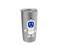 Robot Meccanico Cacciavite Officina Bicchiere termico in acciaio inox doppia parete