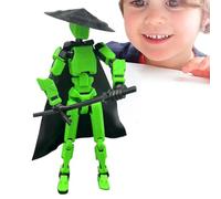 Robot mobile stampato in 3D - Action Figure multisnodato | Giocattolo mobile congiunto | Giocattolo sensoriale da tavolo | Oggetti da collezione unici | Formazione percettiva e intrattenimento per bam