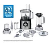 Robot multifunzione Bosch MCM3501M MultiTalent - Nero/Inox - 800 W - Compatto