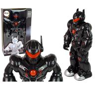 Robot nero interattivo con luci e suoni