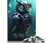 Robot Owl in The Forest Jigsaw Puzzle Impossible 1000 Pezzi Decorazione Per La Casa. Giochi Rilassamento E Intelligence Per Adulti E Bambini Da 12 Anni 1000pcs (38x26cm)