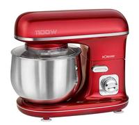 Robot pasticceria - Impastatrice pane - Robot impastatrice - Robot pasticceria professionale - Robot multifunzione Bomann KM6010CB Robot impastatrice 1100 Watt Mixer/Impastatrice/Frusta 5 Litri Rosso