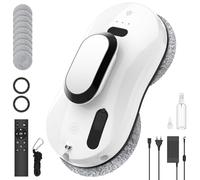 Robot per la pulizia delle finestre 5600Pa, lavavetri automatico con funzione spray, pianificazione automatica del percorso, riconoscimento dei bordi, sistema di sicurezza, telecomando, robot per