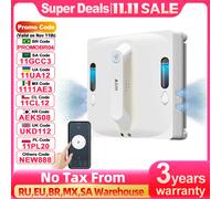 Robot per la pulizia delle finestre ABIR WD9, spruzzo d'acqua a 4 vie, tecnologia raschietto galleggiante, sensore laser, aspirazione sottovuoto 9000PA, memoria intelligente