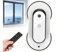 Robot per la Pulizia Delle Finestre Pulitori Automatici di Vetri Navigazione Intelligente, Rilevamento Dei Bordi Controllo Remoto 3 Modalità di Pulizia per Finestre di Grattacieli e Soffitti White