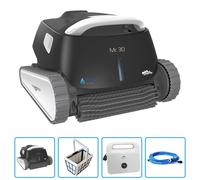 Robot pulitore Mr. 30 per Piscine Fino a 12m, Pulizia di Fondo, pareti e Lined dell'Acqua. Cavo da 18m, spazzole in PVC e Doppia filtrazione