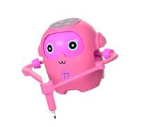 Robot per schizzi automatico con 50 temi, Red | Texture ABS, molteplici modalità per artisti, sviluppo creativo per bambini e design accattivanti