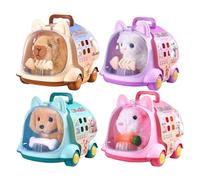 Robot Pet - Simulazione Robot Pet, Giocattolo animale elettrico per animali domestici | Finge Feeding Bottle Cown incluso Robot Dog Rabbit Cat, Pet Care con bottiglia di alimentazione, Feating Feeding