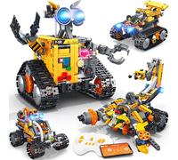 Robot Programmabile 4 in 1, STEM Kit Costruzione con App e Telecomando | Robot programmabile per bambini di 6-15 anni, Robot/Rivelatore/Gru a scorpione/Tanks, 588 pz