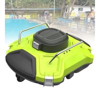 Robot pulitore per piscine con navigazione intelligente, autonomia di 180 minuti, ricarica rapida, aspirazione potente, parcheggio autonomo, per piscine fuori terra a fondo piatto