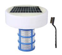 Robot pulitore per piscine, ionizzatore solare per piscina, manutenzione semplice Ionizzatore solare in ABS e rame con spazzole, ideale per ridurre il cloro, purificare l'acqua