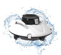 Robot pulitore per piscine senza fili, aspirapolvere automatico con tecnologia di parcheggio autonomo per piscine fuori e sotterra, lunga durata, 120 minuti