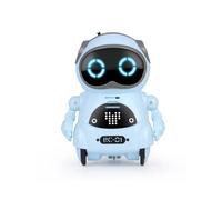 Robot RC Tascabile Che Parla con Riconoscimento Vocale Interattivo, Registra, Canta, Balla, Telecomandato, Giocattoli Robot RC per Bambini, Blu
