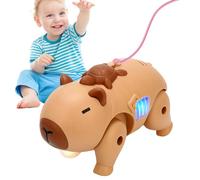 Robot realistico - Animale di accompagnamento - Porcellino d'acqua in esecuzione Animato Giocattolo Come Compagno Con Luce E Musica Per Bambini Ragazze Casa Scuola Classi Prescolare E Asilo