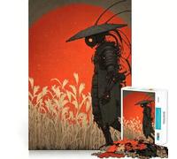 Robot Samurai nel Campo - Puzzle da 1000 Pezzi per Adulti - Gioco di Pensiero Intelligente - Attività Domestica - Taglio Liscio - Sorpresa di Natale (38x52cm)