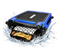 Robot Skimmer Automatico Per Piscine, Pulitore Di Superficie A Energia Solare E CC Per Tutte Le Piscine, Controllo Tramite App Intelligente, Navigazione Autonoma Ed Evitamento Ostacoli(Blue)