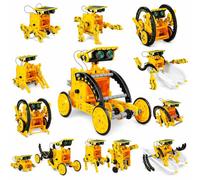 Robot Solare 12 in 1, Kit di Costruzione Robotica con 190 Pezzi, Esperimenti Scientifici e Assemblaggio Fai da Te, Regalo Creativo per Ragazzi e Ragazze da 8 Anni