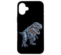 Robot T Rex Cyber Dinosaur Mecha King Design Custodia per iPhone 16 Plus