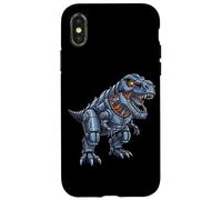 Robot T Rex Cyber Dinosaur Mecha King Design Custodia per iPhone X/XS
