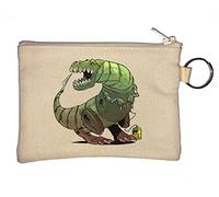 Robot T-Rex Mecha Dinosauro Portachiavi Portamonete Beige