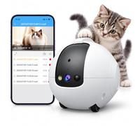 Robot Telecamera per Animali Domestici, Telecamera di Sicurezza Interna | Telecamera di sorveglianza wireless 4MP con comunicazione bidirezionale, rilevamento del movimento(WIFI+32G)