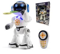 Robot Telecomandato Interattivo Maxi Telecomandato Cammina Balla Parlante Lancia Dischi Racconta Storie Programmabile Registra e Ripete la Tua Voce Maxi Robot con Telecomando Giocattolo