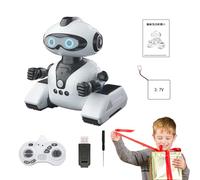 Robot telecomandato per bambini, giocattolo robot per ragazzi e ragazze | Robot di rilevamento intelligente con telecomando e occhi a LED | interattivo programmabile con rilevamento dei gesti e