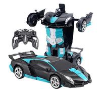 Robot Toy - Transforming Toys Remote Control | Trasformare la polizia RC | 2 su 1 veicolo giocattoli Attività di apprendimento interattivo per bambini Girls per la scuola interna della scuola vacanza